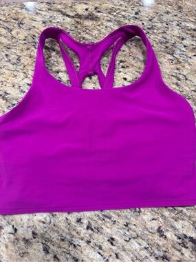 lululemon athletica Magenta Racerback Sports Bra stash it